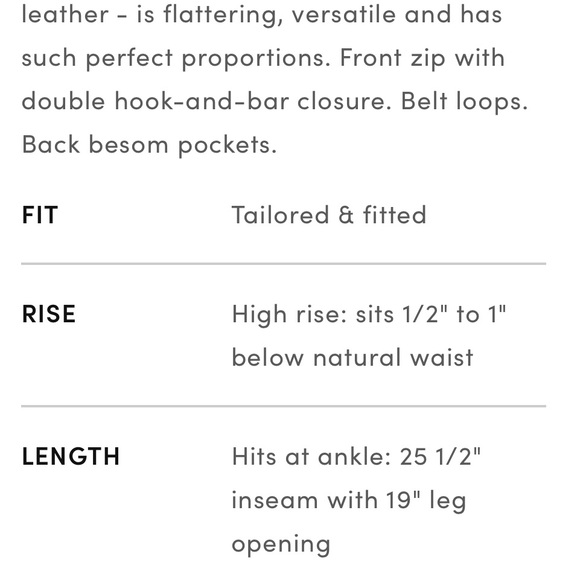 Ann Taylor faux leather pants - Picture 6 of 15